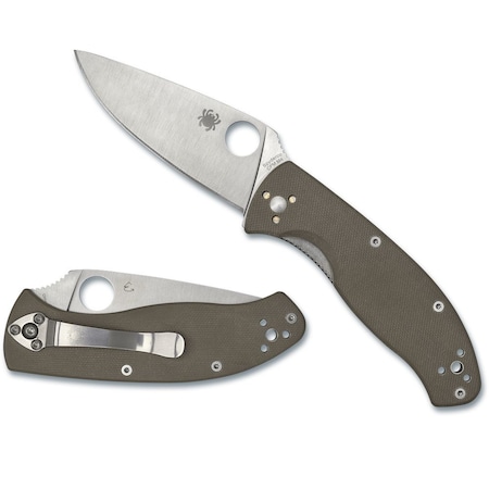 Spyderco 2024 Spyderco Reveal 13 Tenacious Brown G-10 Cpm M4, Plain Edge SPY-C122GBNM4P